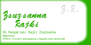 zsuzsanna rajki business card